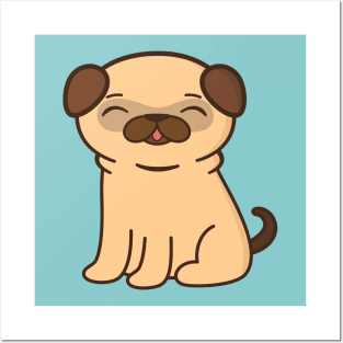 Cute and Kawaii Adorable Pug Posters and Art